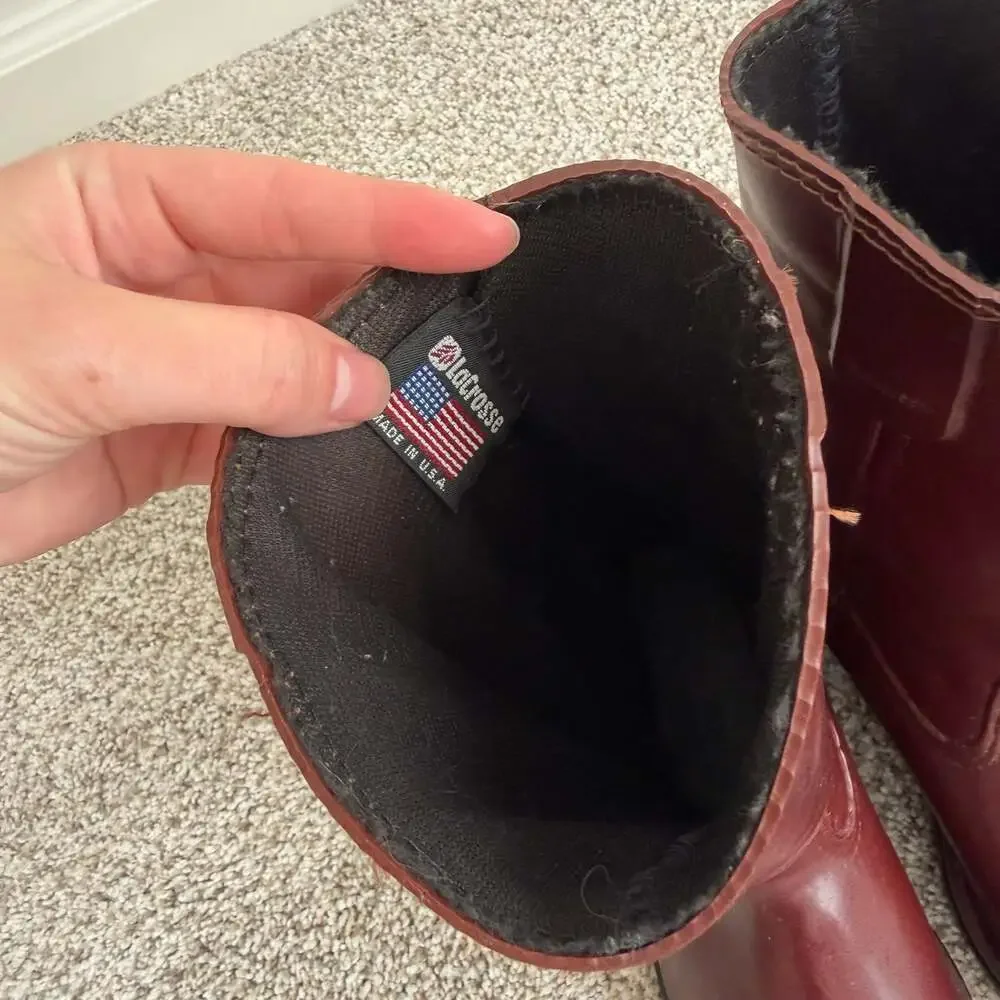 LaCrosse Vintage Burgundy Boots